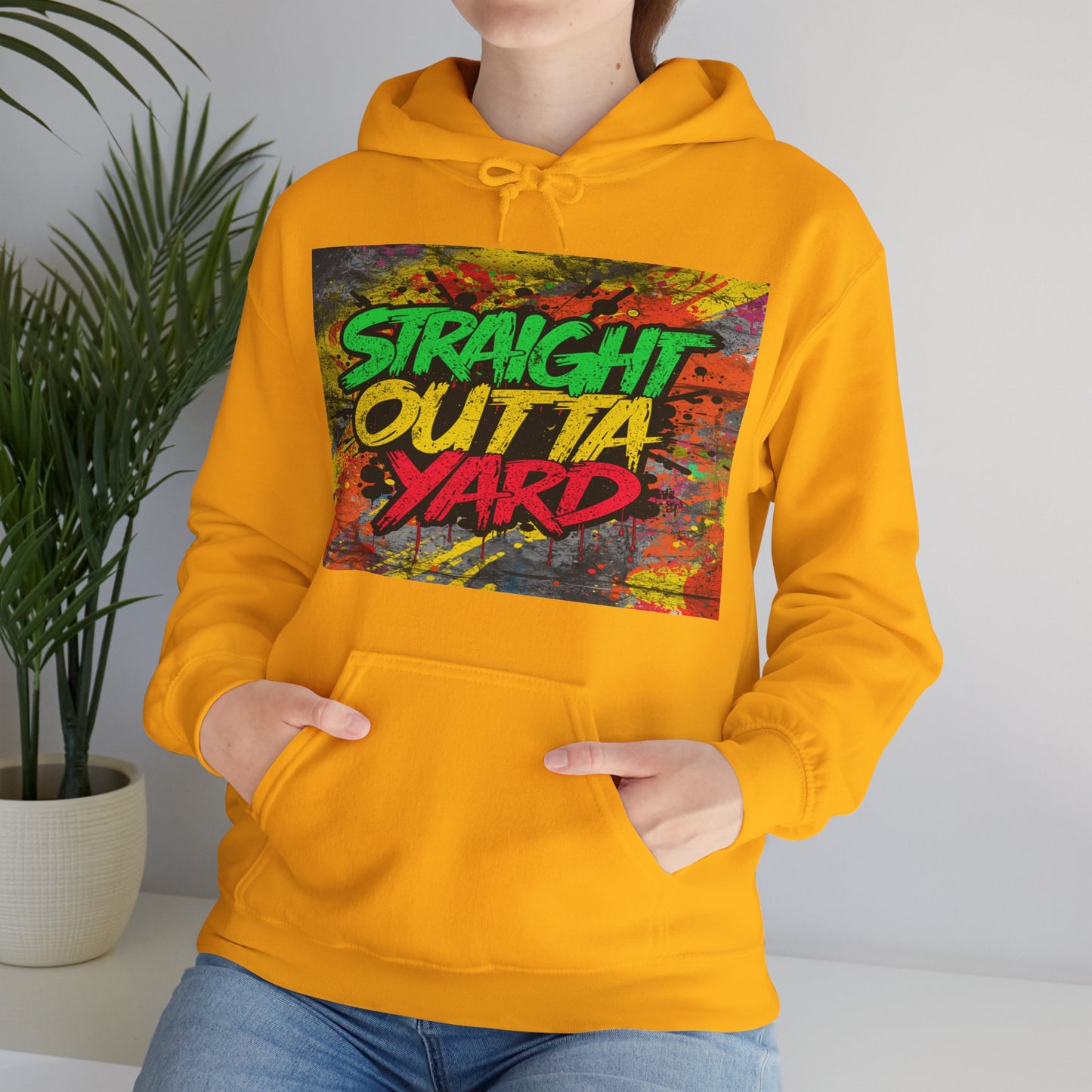 Straight Outta Yard Hoodie — Funny Gardening & Backyard Work Hoodie