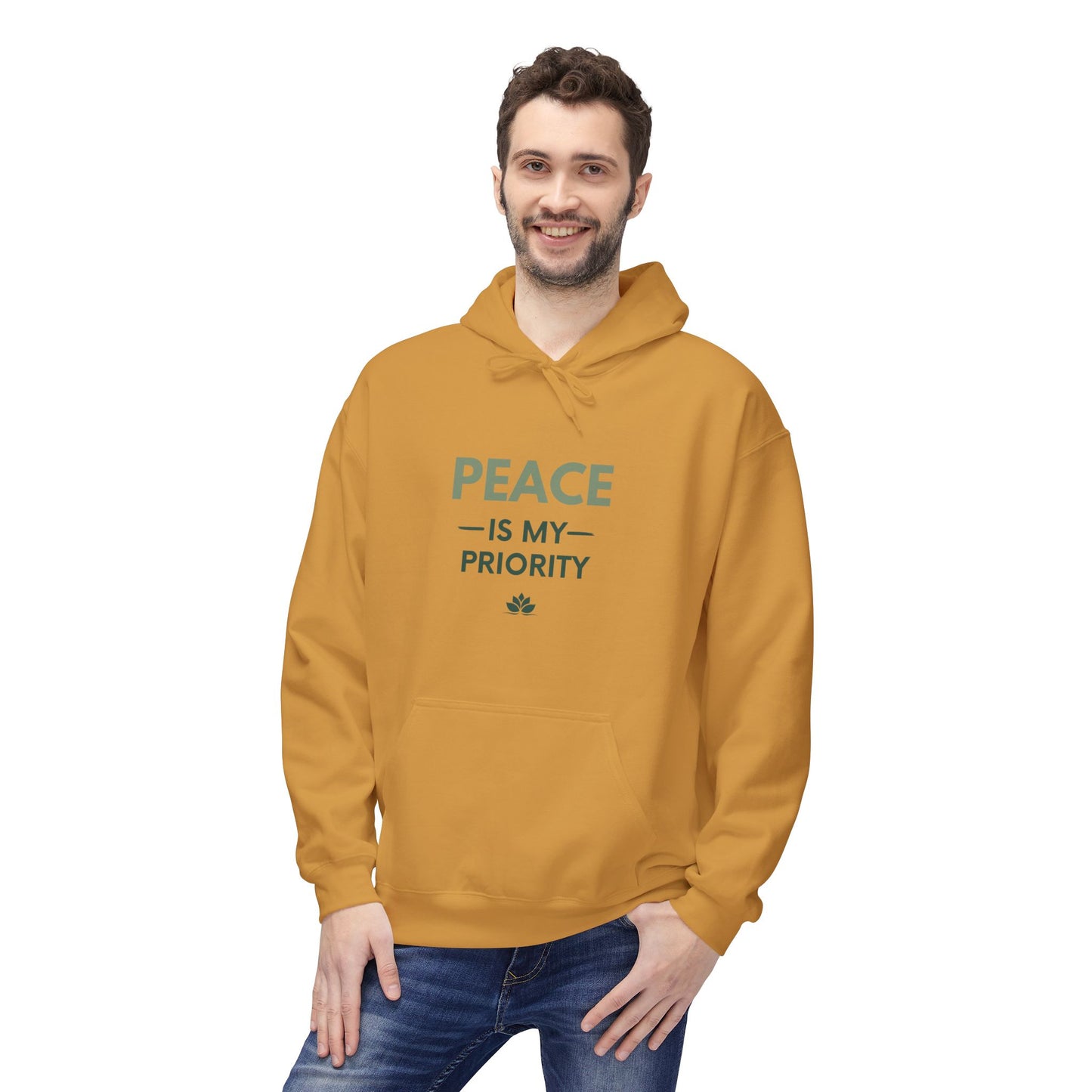 Peace Priority Hoodie - Unisex Midweight Softstyle Fleece Hoodie