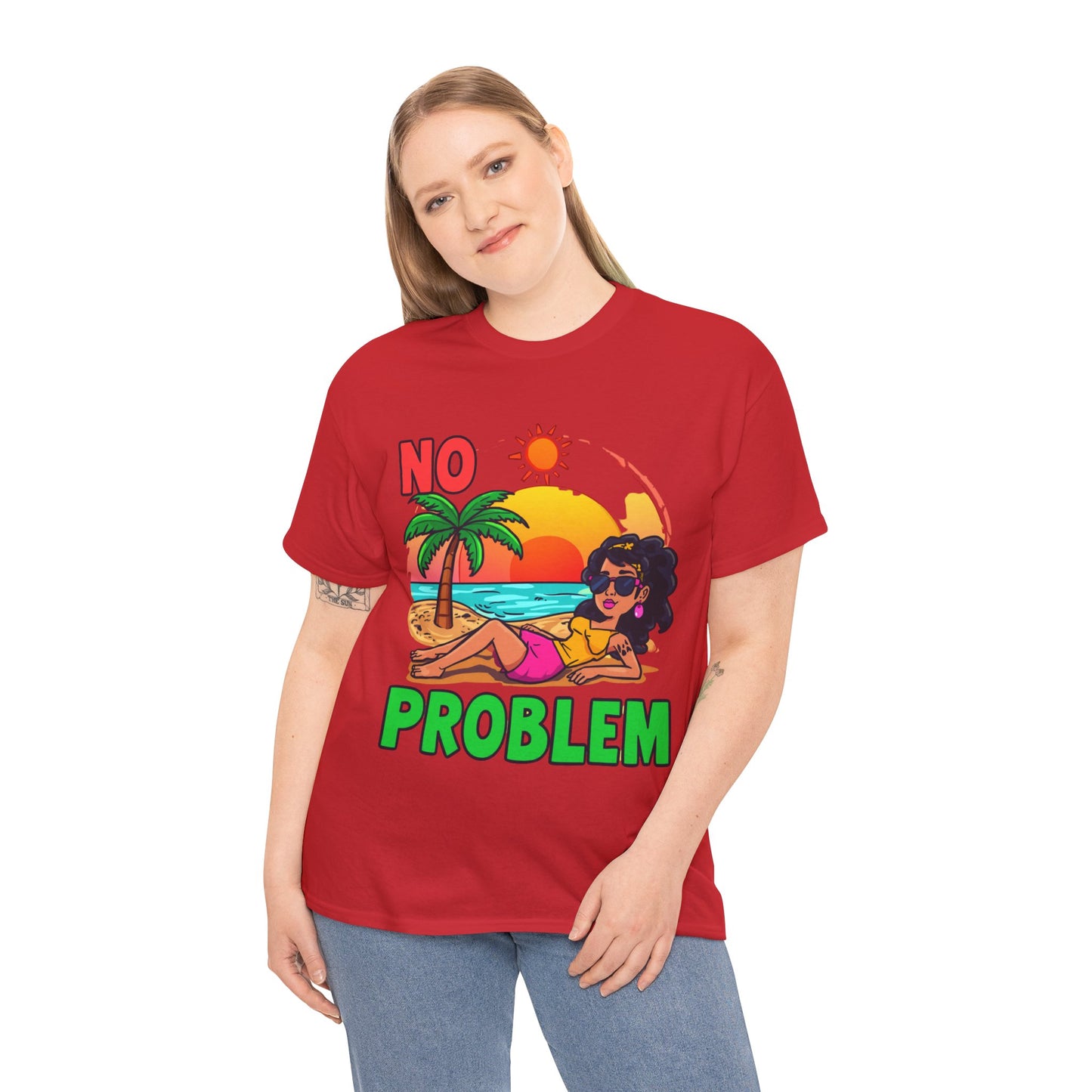 No Problem T-Shirt — Casual Graphic Tee with 'No Problem' Slogan