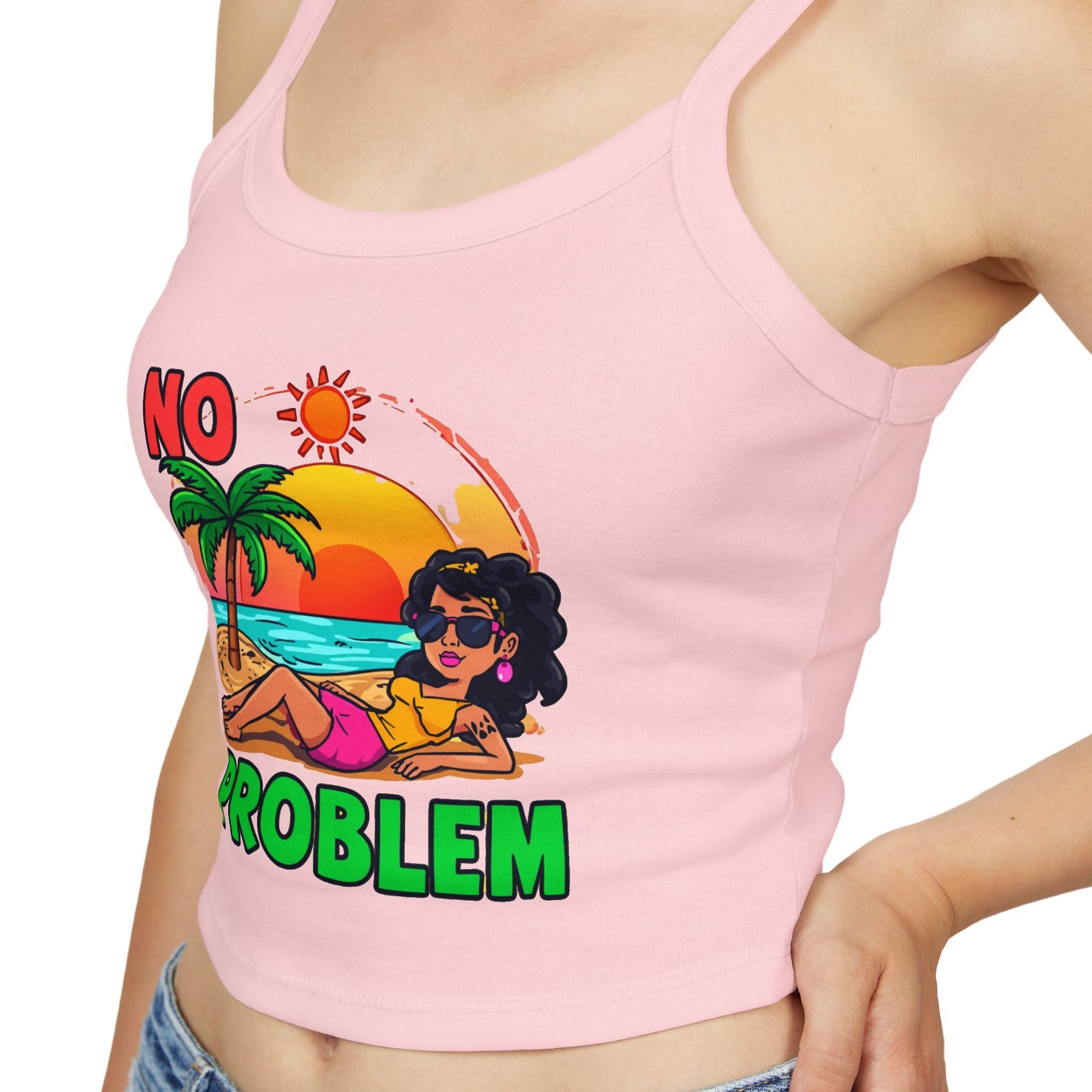 No Problem Women's Tank Top – Spaghetti Strap Summer Casual