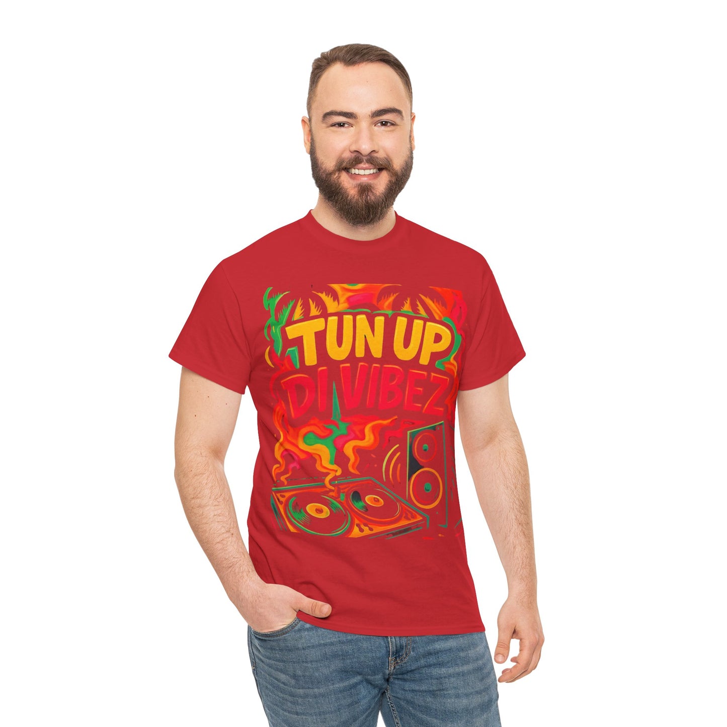 Tun Up Di Vibes T-Shirt — Caribbean Party Reggae Festival Tee