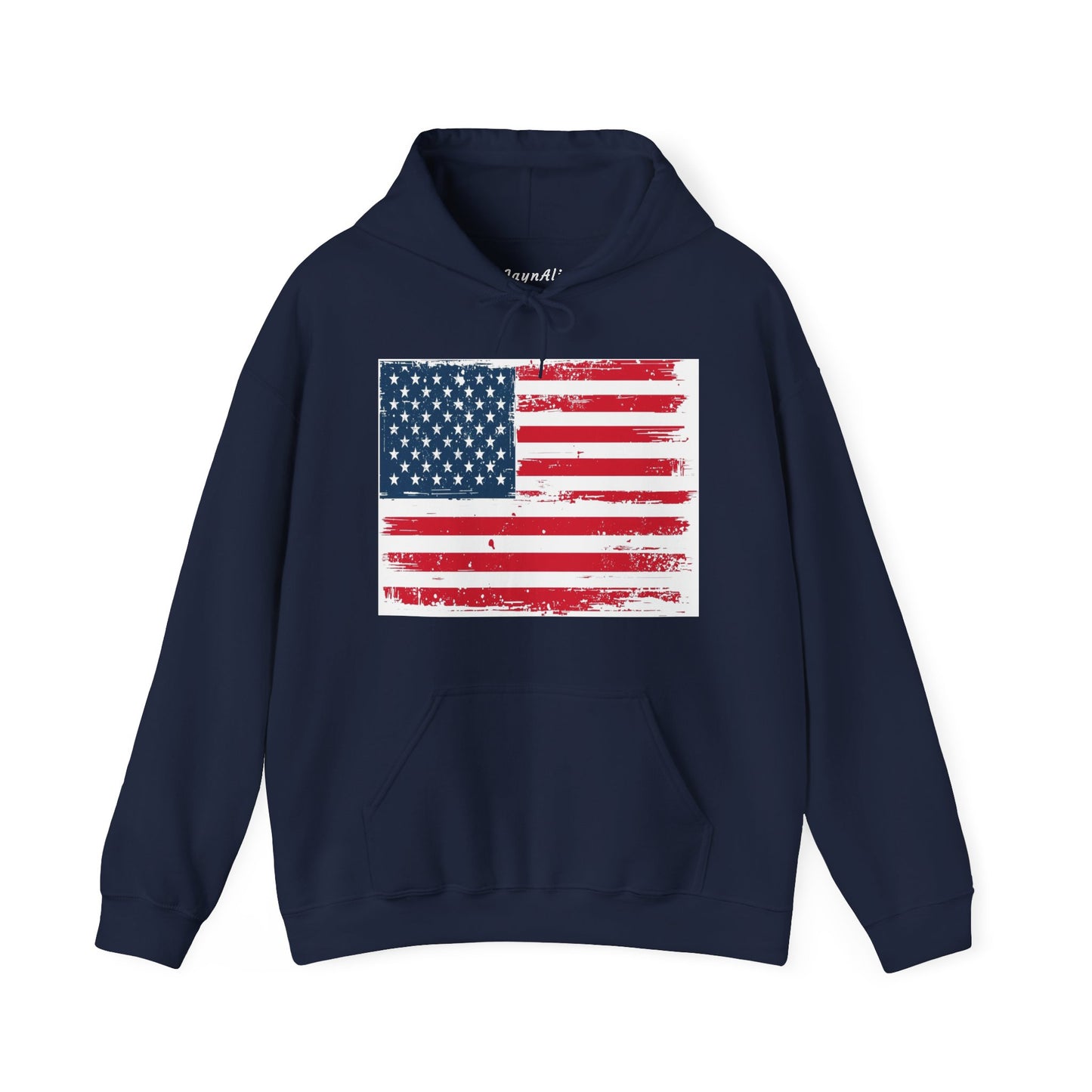 Vintage American Flag Hoodie, Unisex Sweatshirt for Independence Day, Patriotic Gift, Cozy Outerwear, 4th of July Celebration