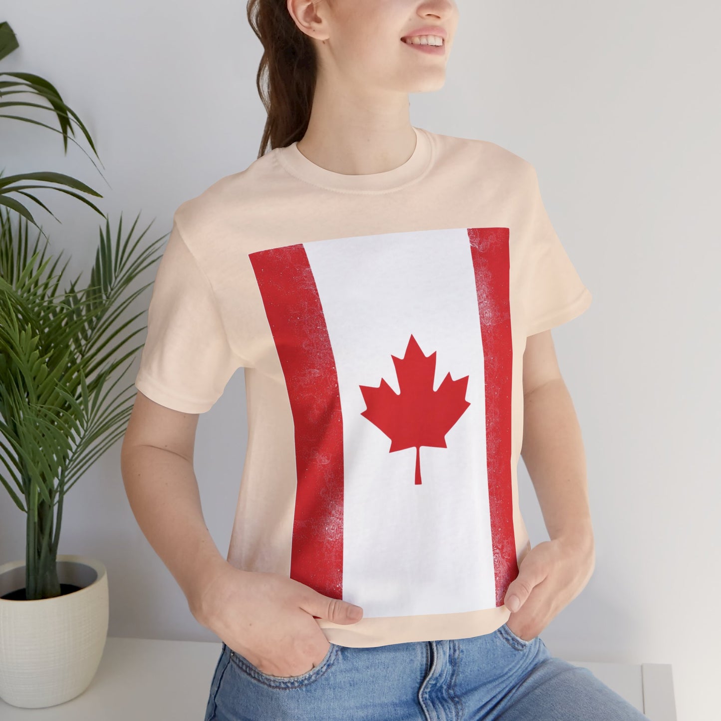Canada Flag Unisex Jersey Short Sleeve Tee