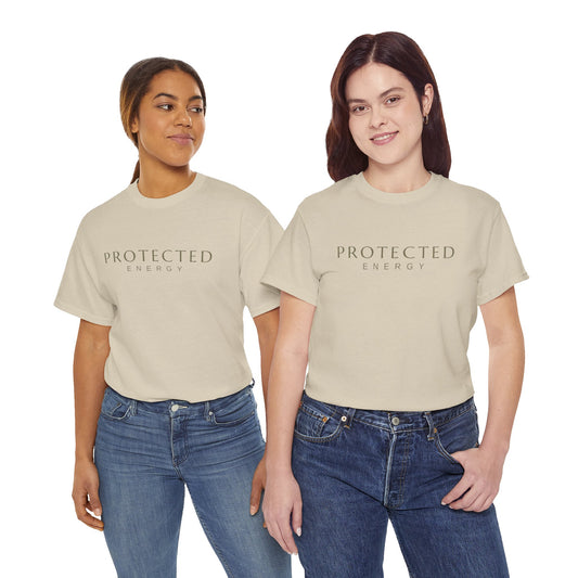 Protected Energy T‑Shirt — Minimalist Spiritual Tee