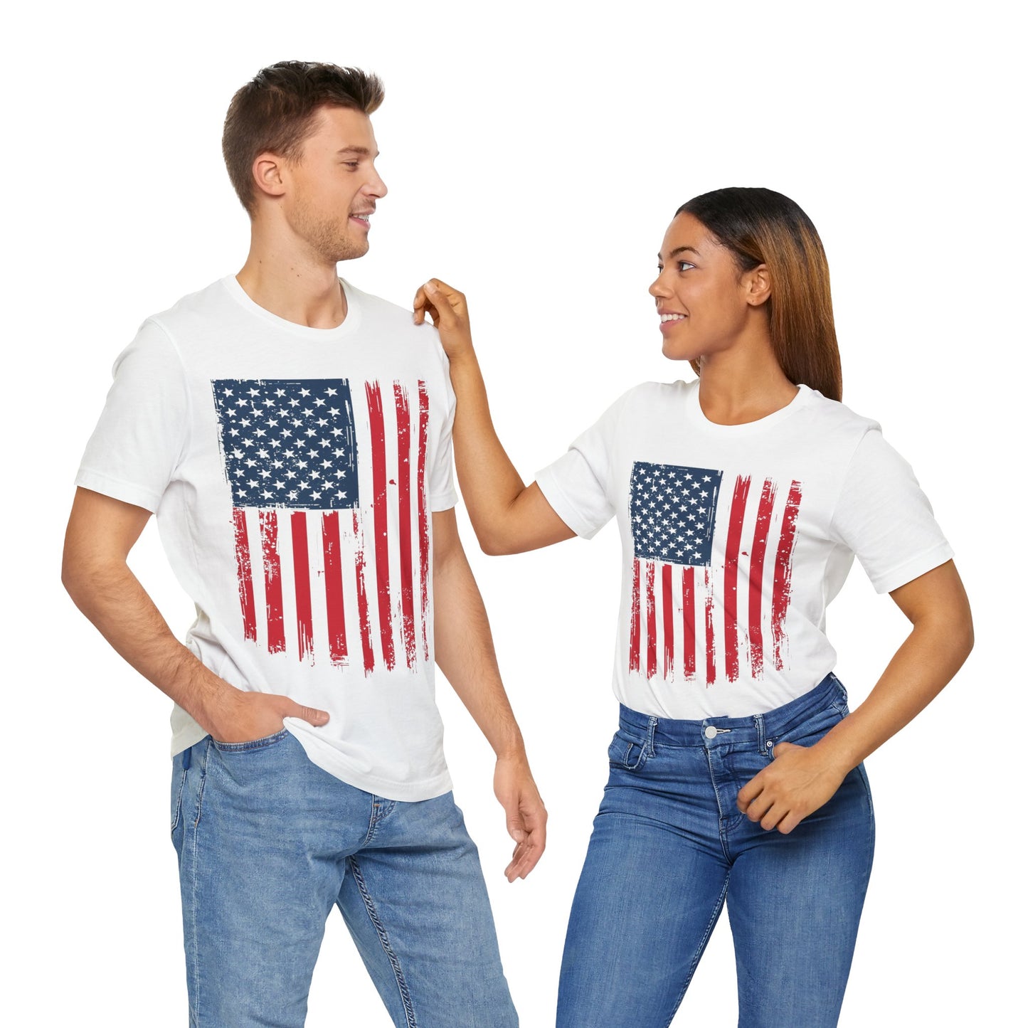 Patriotic Unisex Tee - Grunge American Flag Shirt, Independence Day Apparel, July 4th Celebration, Casual Summer Wear, Gift for [...]