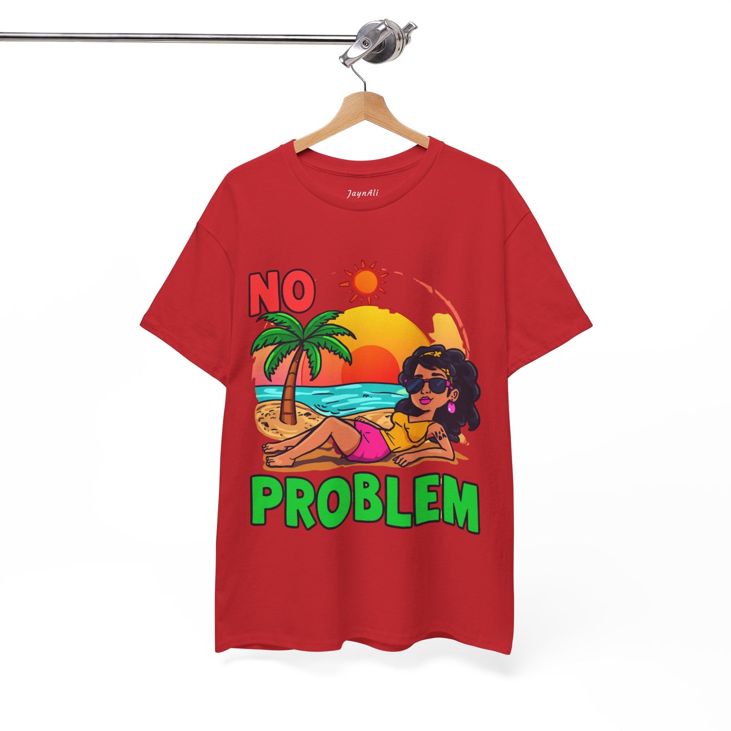 No Problem T-Shirt — Casual Graphic Tee with 'No Problem' Slogan