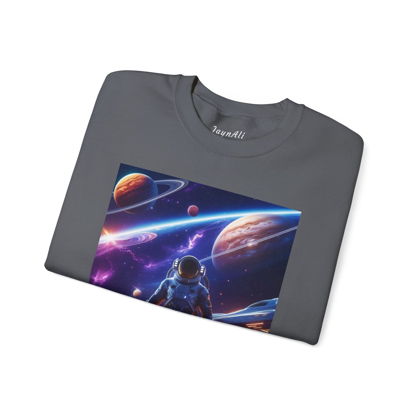 Cosmic Explorer Crewneck Sweatshirt - Space Design, Gift for Astronomy Lovers