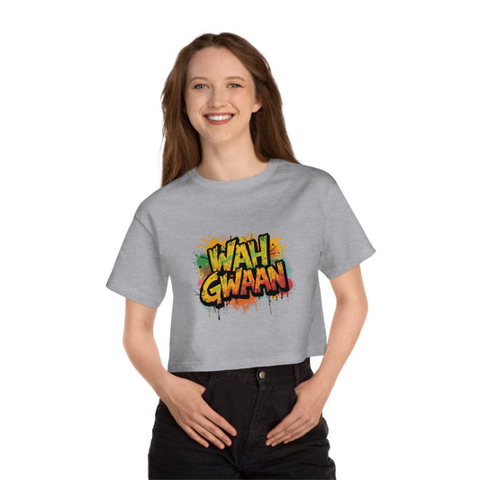 Wah Gwaan Cropped T-Shirt — Champion Women's Heritage