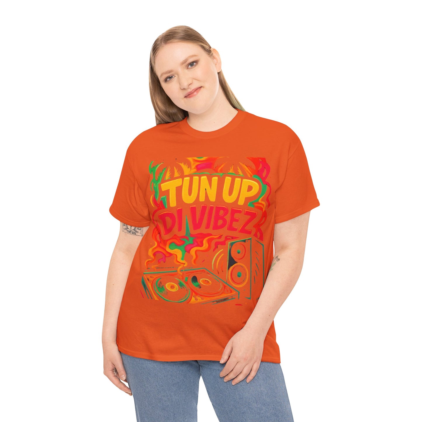 Tun Up Di Vibes T-Shirt — Caribbean Party Reggae Festival Tee