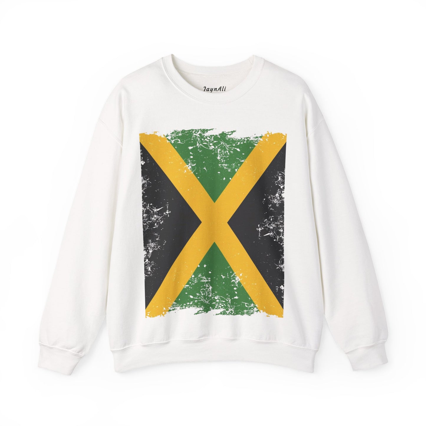 Jamaican Flag Crewneck Sweatshirt, Unisex Sweatshirt, Casual Wear, Gift for Him or Her, Travel Apparel, Cultural Celebration