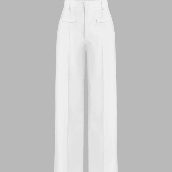 Women's High Waist Wide Leg Pants – Effortless Drape Fit