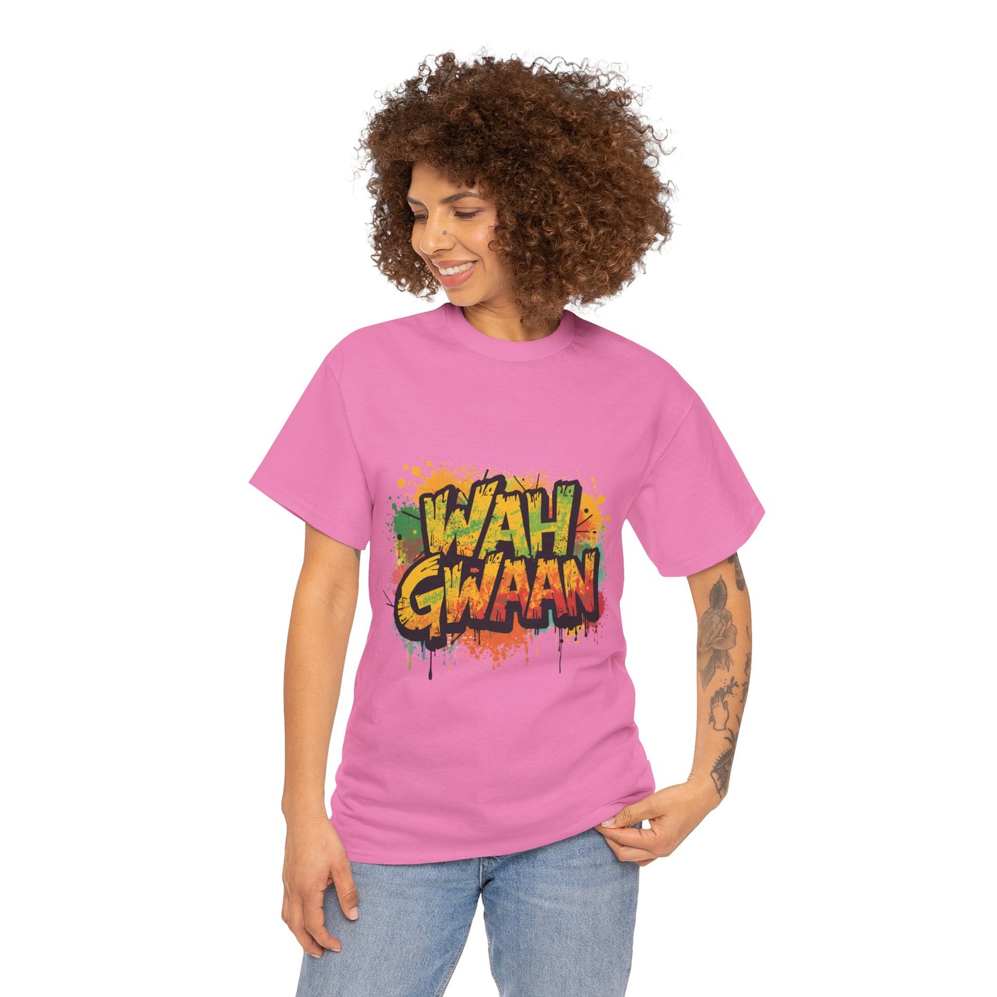 Wah Gwaan Graphic T-Shirt — Casual Jamaican Phrase Tee