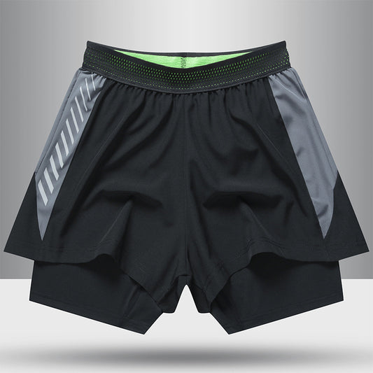 Lined Anti-Glare Fitness Shorts – Men’s Running & Training Sportswear