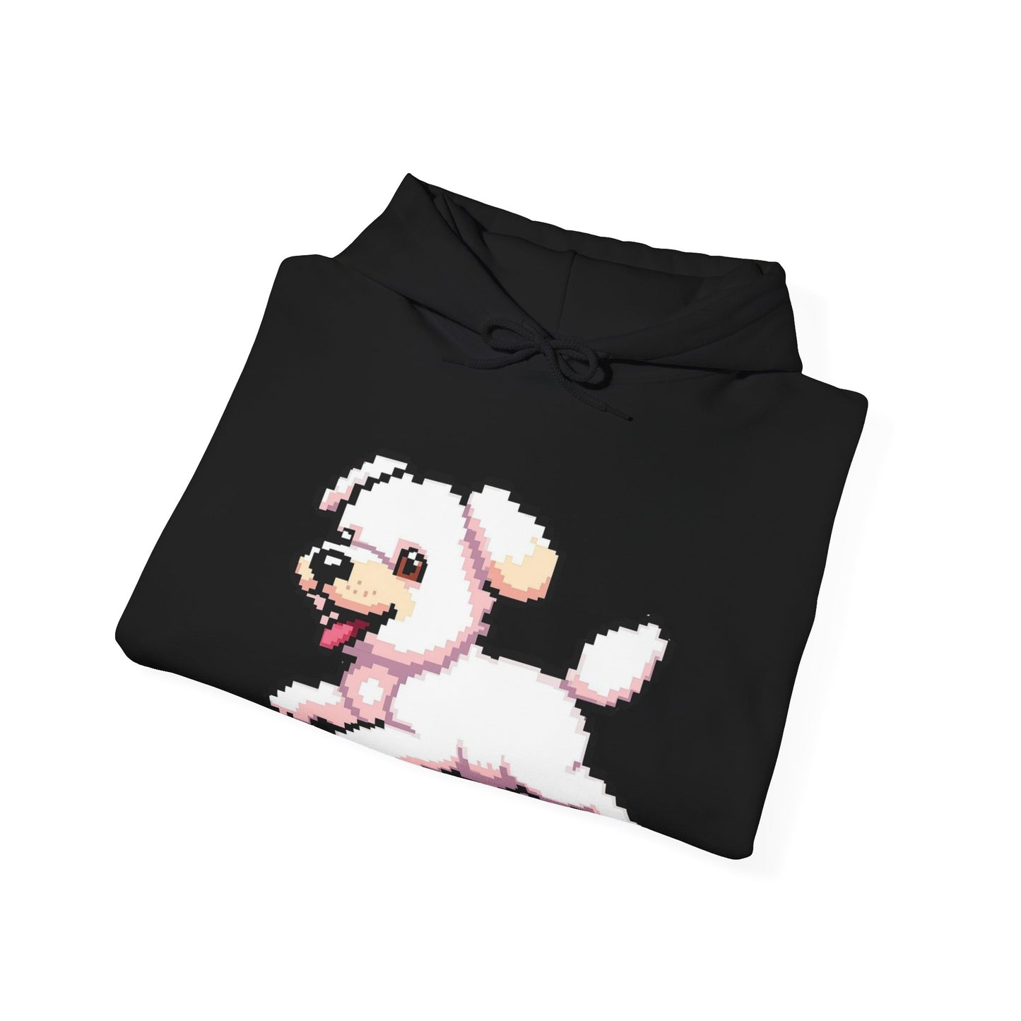 Pixelated Dog Unisex Hoodie, Cozy Pet Lover Sweatshirt, Cute Dog Design, Gift for Animal Lovers, Ideal for Casual Wear, Perfect for Holidays