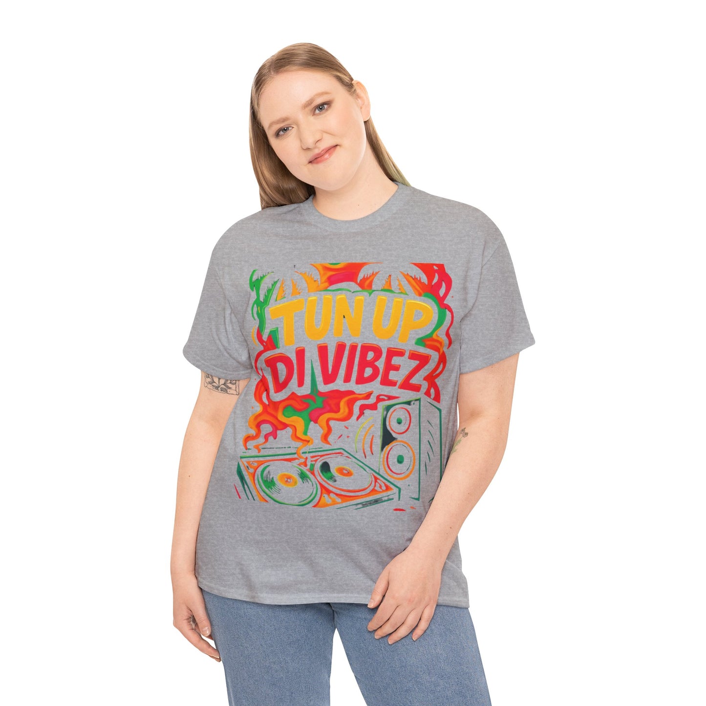 Tun Up Di Vibes T-Shirt — Caribbean Party Reggae Festival Tee