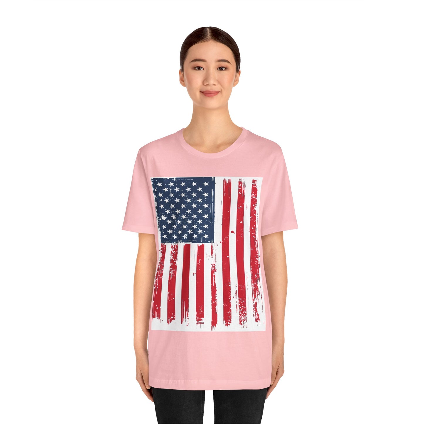 Camiseta Unisex Patriótica - Camisa de Bandera Americana Estilo Grunge, Ropa del Día de la Independencia, Celebración del 4 de Julio, Ropa Casual de Verano, Regalo para [...]