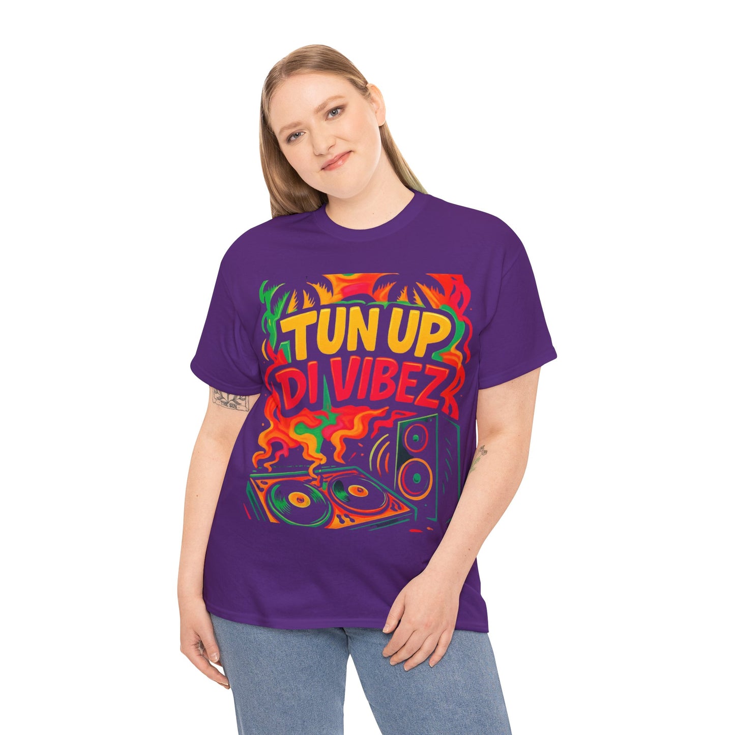 Tun Up Di Vibes T-Shirt — Caribbean Party Reggae Festival Tee