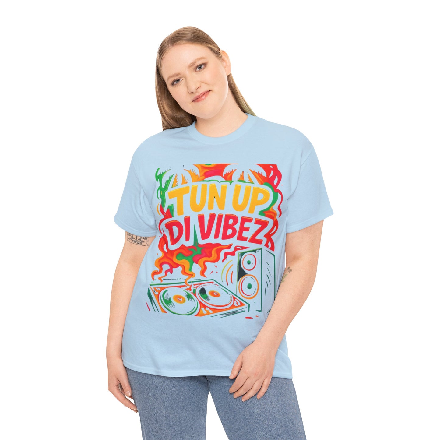 Tun Up Di Vibes T-Shirt — Caribbean Party Reggae Festival Tee