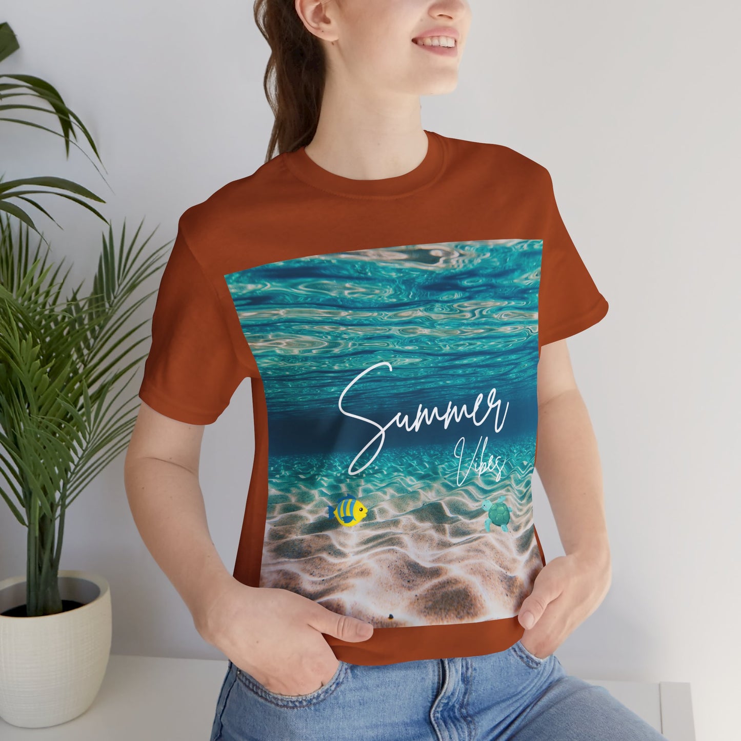 Summer Vibe Graphic Tee - Unisex Heavy Cotton Shirt for Him or Her