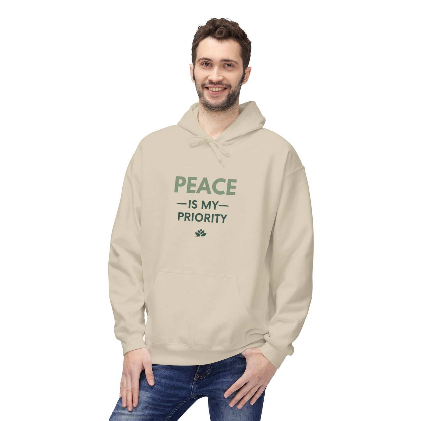 Peace Priority Hoodie - Unisex Fleece Sweatshirt