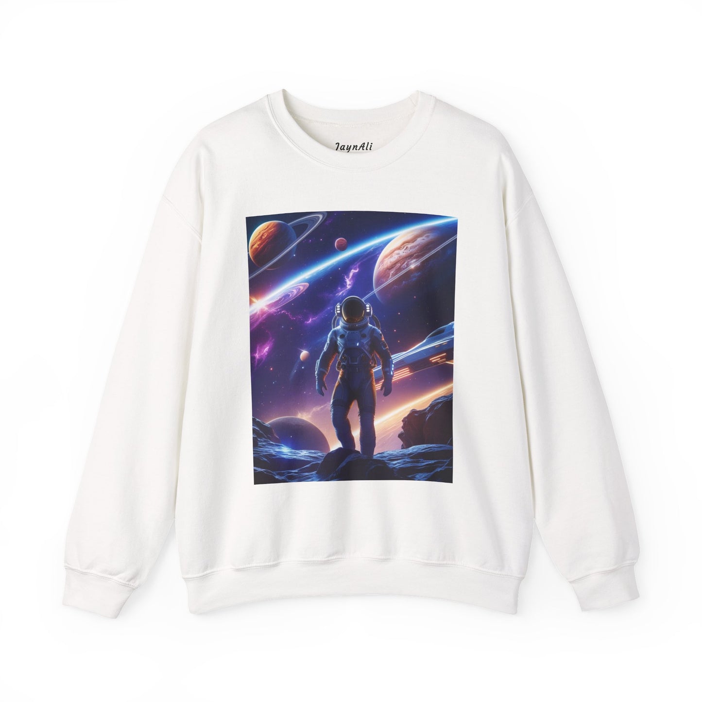 Cosmic Explorer Crewneck Sweatshirt - Space Design, Gift for Astronomy Lovers