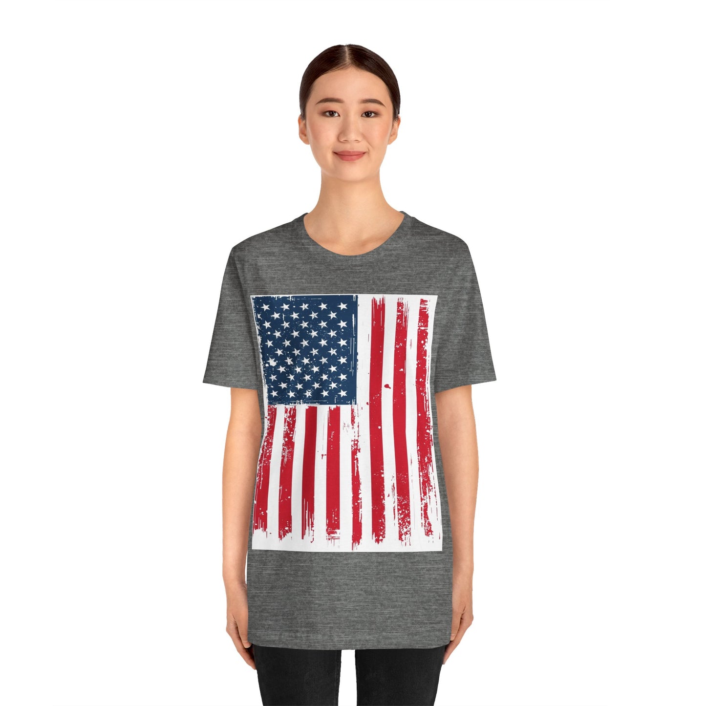 Camiseta Unisex Patriótica - Camisa de Bandera Americana Estilo Grunge, Ropa del Día de la Independencia, Celebración del 4 de Julio, Ropa Casual de Verano, Regalo para [...]