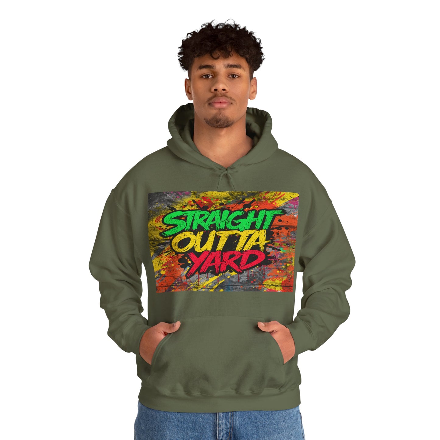 Straight Outta Yard Hoodie — Funny Gardening & Backyard Work Hoodie