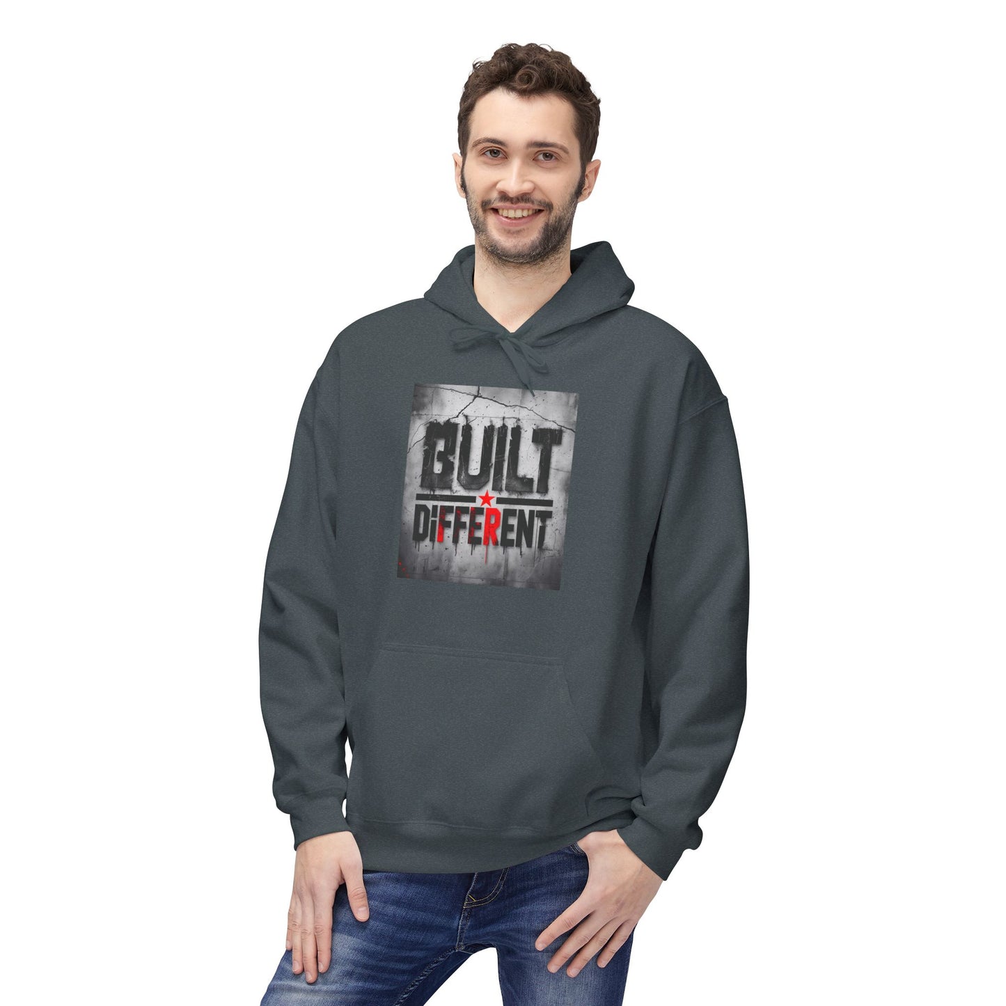 Built Different Midweight Soft style Fleece Hoodie, Unisex Comfort, Casual Wear for All Occasions