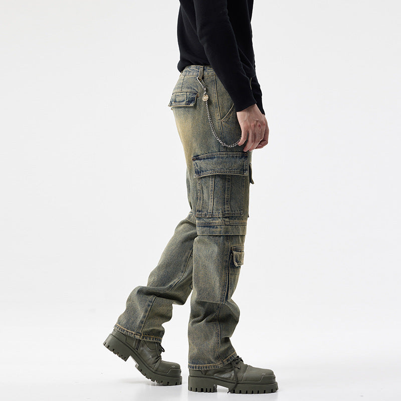 Simple & Stylish Men's Cargo Jeans – Urban Fit