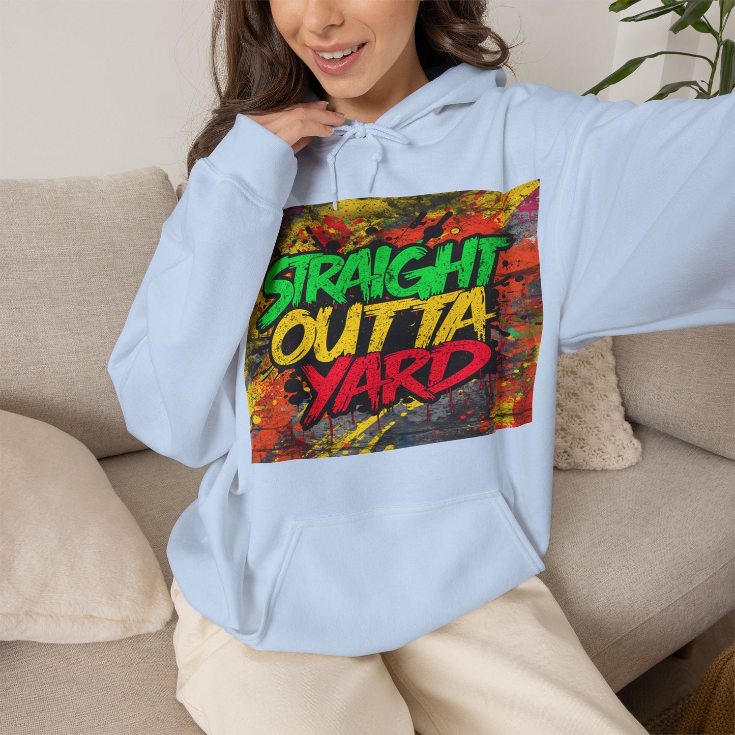 Straight Outta Yard Hoodie — Funny Gardening & Backyard Work Hoodie