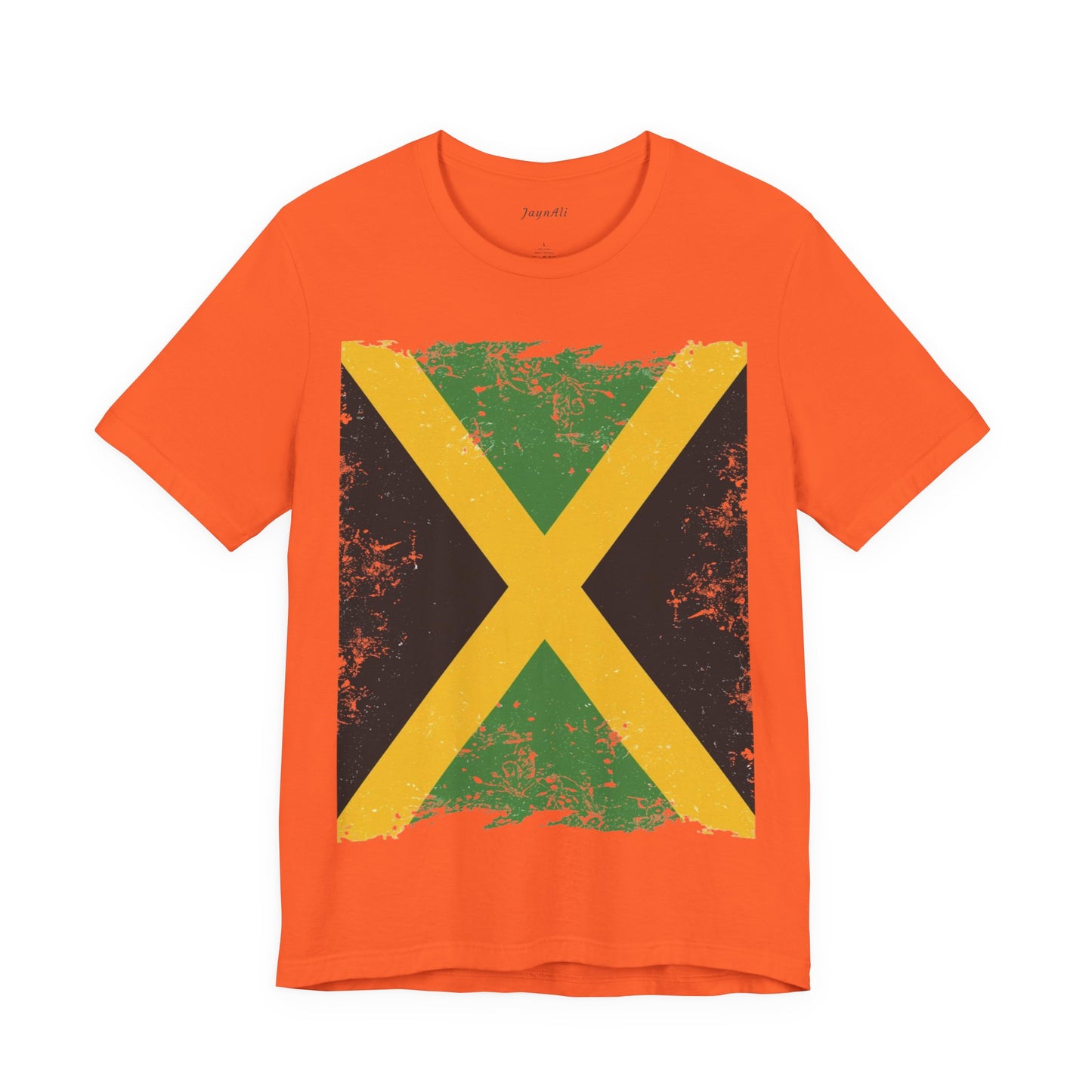 Jamaican Flag Short Sleeve Tee, Unisex Graphic Tee, Casual Wear, Festival Shirt, Gift for Music Lovers, Summer Vibes