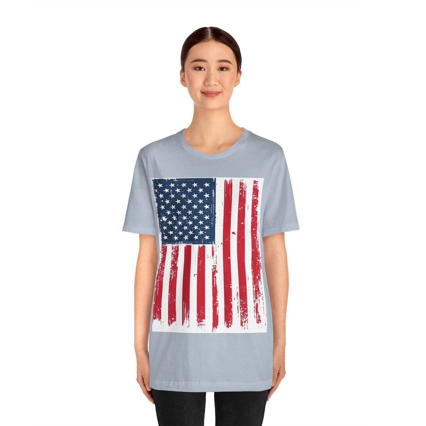 Camiseta Unisex Patriótica - Camisa de Bandera Americana Estilo Grunge, Ropa del Día de la Independencia, Celebración del 4 de Julio, Ropa Casual de Verano, Regalo para [...]