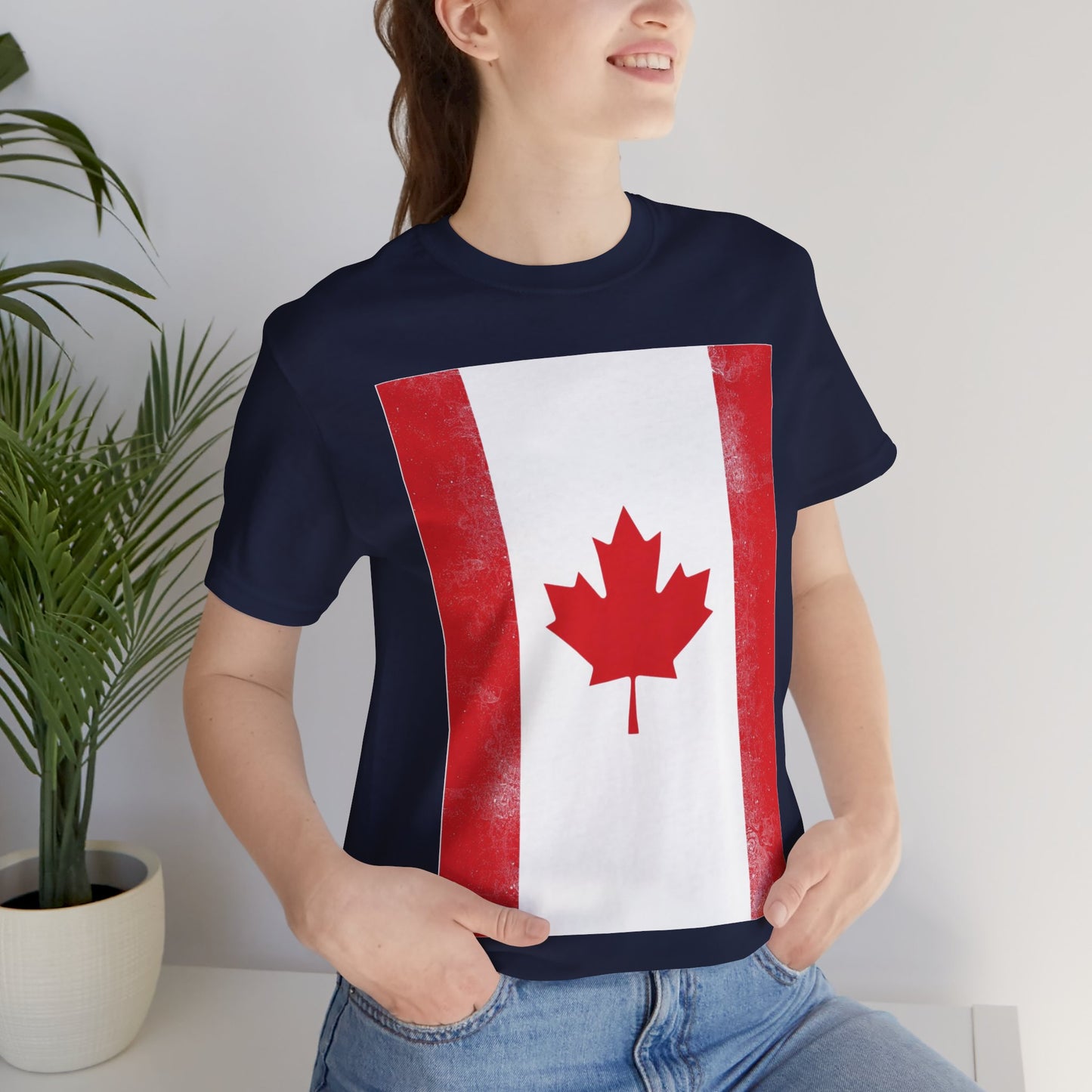 Canada Flag Unisex Jersey Short Sleeve Tee