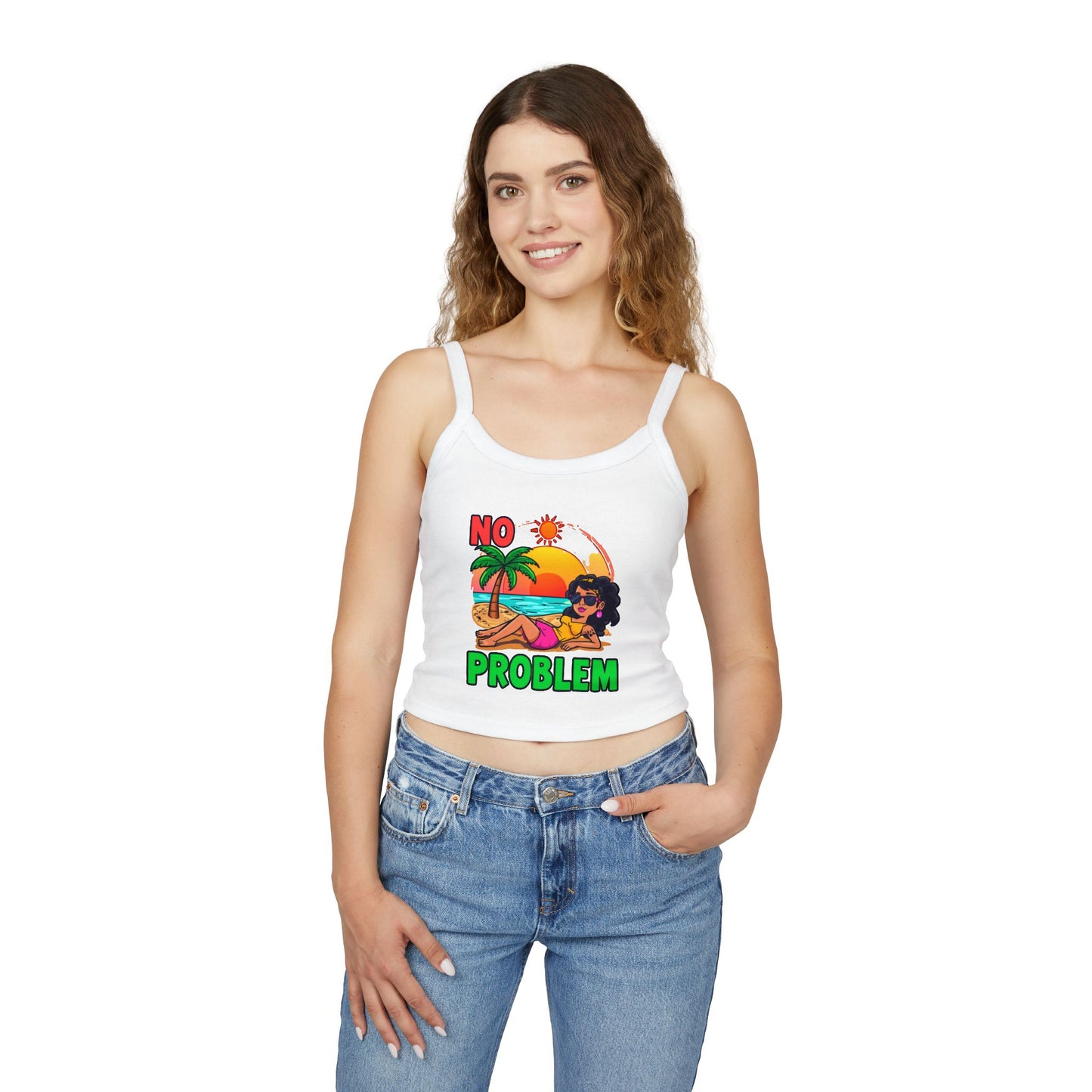 No Problem Women's Tank Top – Spaghetti Strap Summer Casual