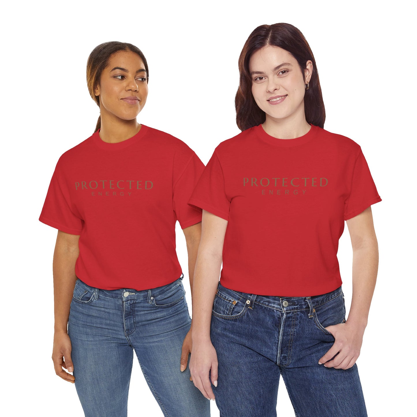 Protected Energy T‑Shirt — Minimalist Spiritual Tee