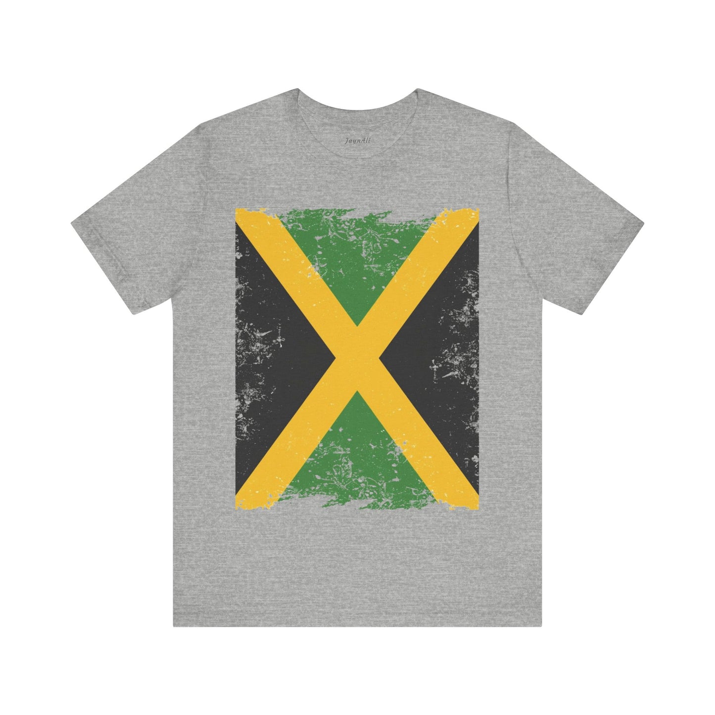 Jamaican Flag Short Sleeve Tee, Unisex Graphic Tee, Casual Wear, Festival Shirt, Gift for Music Lovers, Summer Vibes