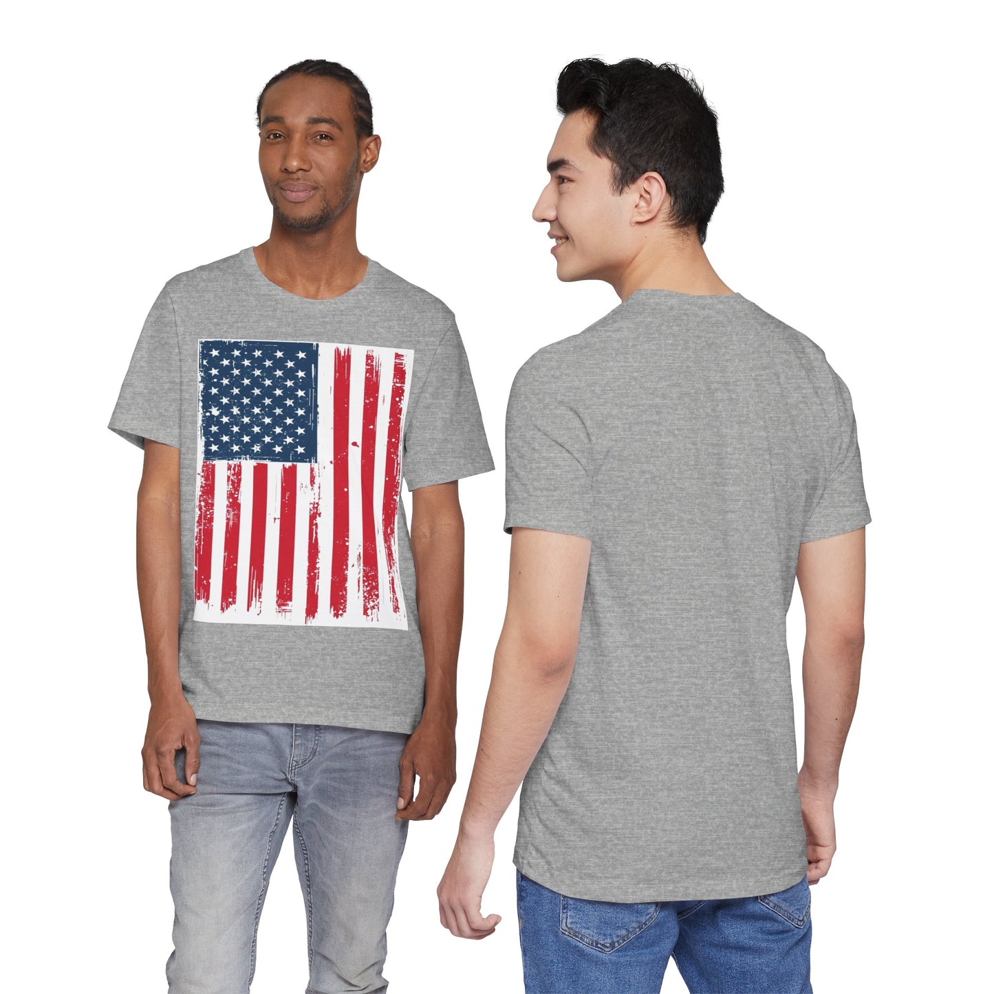 Camiseta Unisex Patriótica - Camisa de Bandera Americana Estilo Grunge, Ropa del Día de la Independencia, Celebración del 4 de Julio, Ropa Casual de Verano, Regalo para [...]