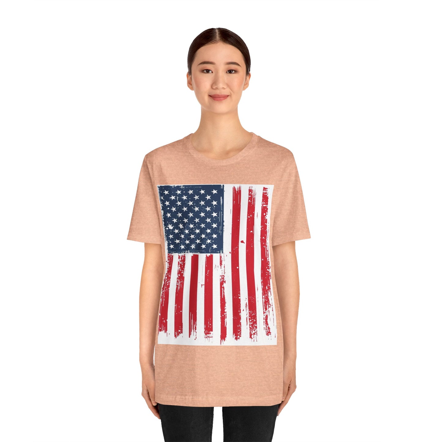 Camiseta Unisex Patriótica - Camisa de Bandera Americana Estilo Grunge, Ropa del Día de la Independencia, Celebración del 4 de Julio, Ropa Casual de Verano, Regalo para [...]