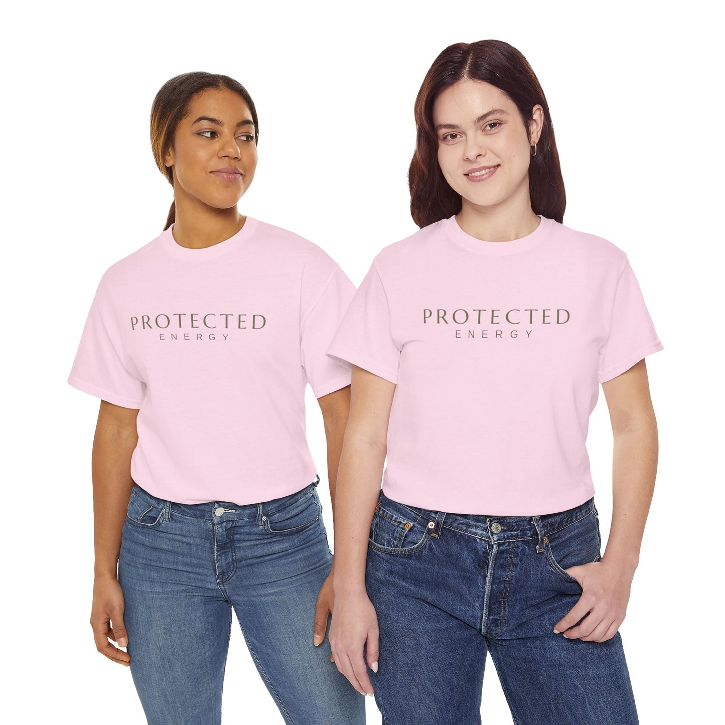 Protected Energy T‑Shirt — Minimalist Spiritual Tee