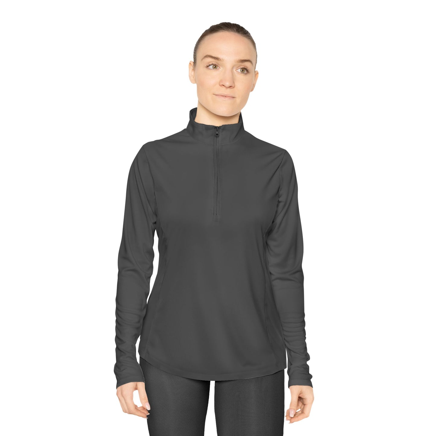 Quarter-Zip Pullover — "Peace Is My Priority" Relaxed Women's Zip Top