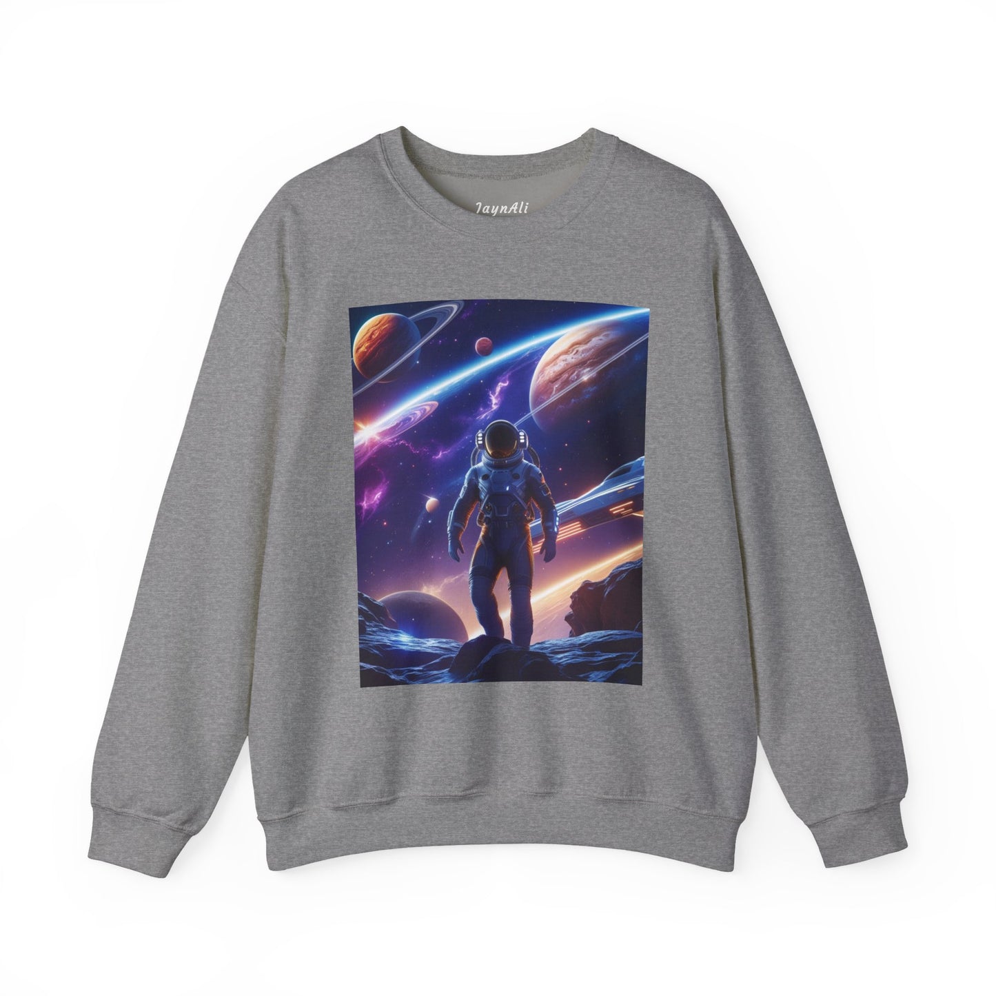 Cosmic Explorer Crewneck Sweatshirt - Space Design, Gift for Astronomy Lovers
