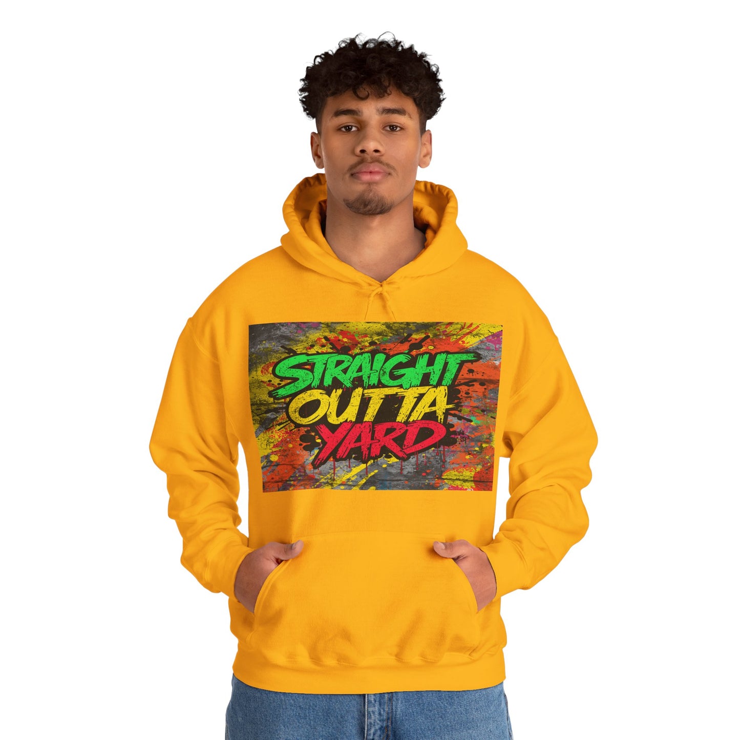 Straight Outta Yard Hoodie — Funny Gardening & Backyard Work Hoodie