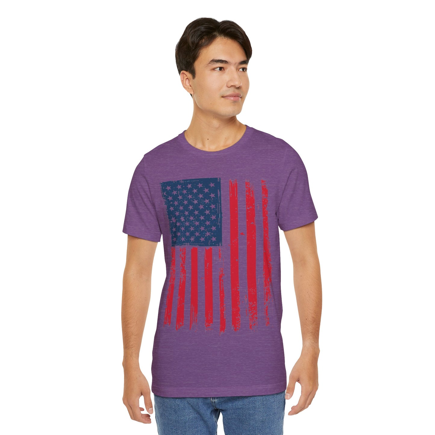 Patriotic Unisex Tee - Grunge American Flag Shirt, Independence Day Apparel, July 4th Celebration, Casual Summer Wear, Gift for [...]