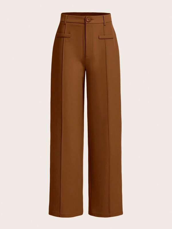 Women's High Waist Wide Leg Pants – Effortless Drape Fit