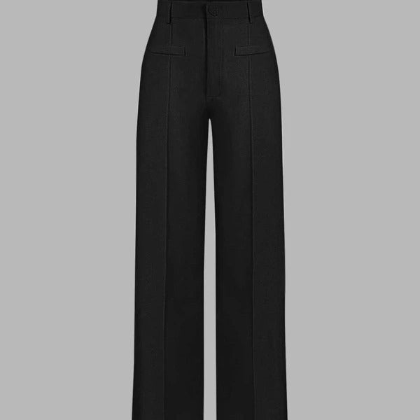 Women's High Waist Wide Leg Pants – Effortless Drape Fit