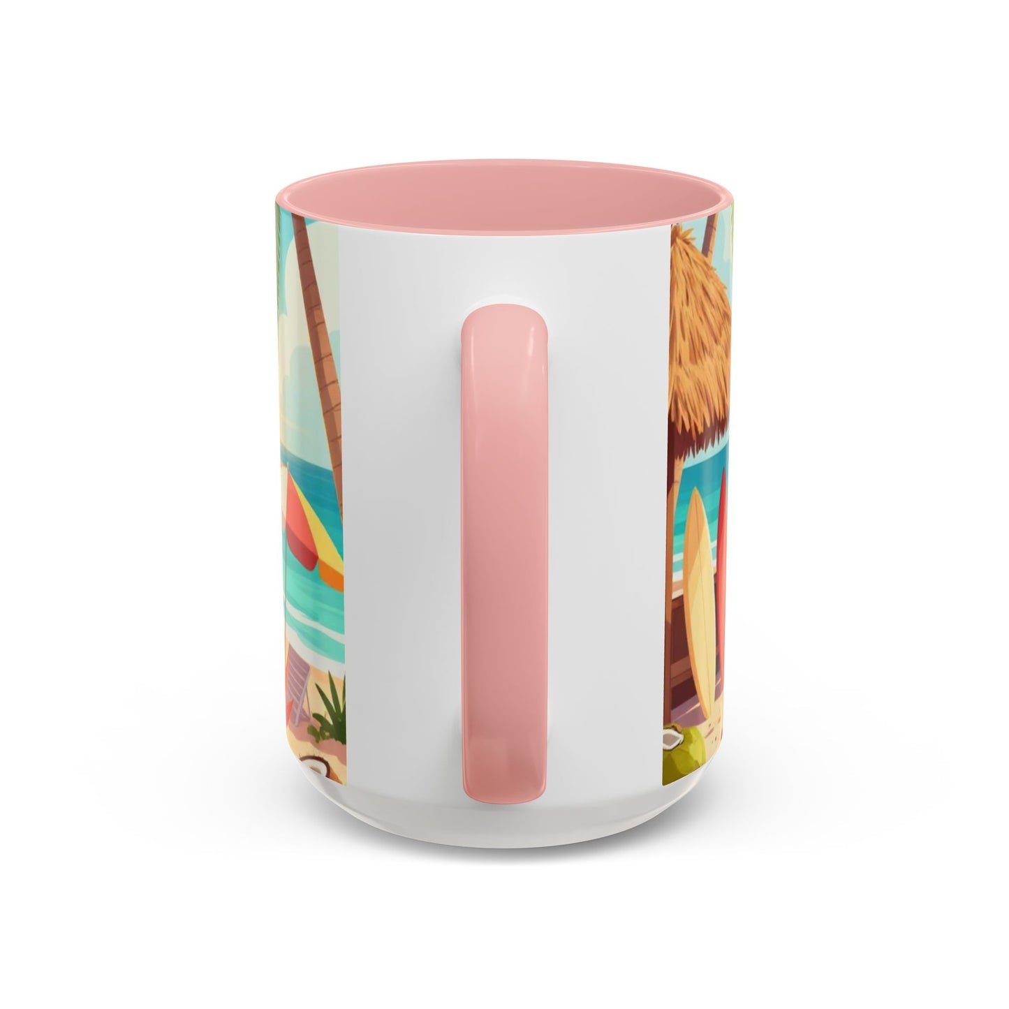 Beach Sunrise Coffee Mug — Tropical Ocean Scene Accent Mug (11/15oz)