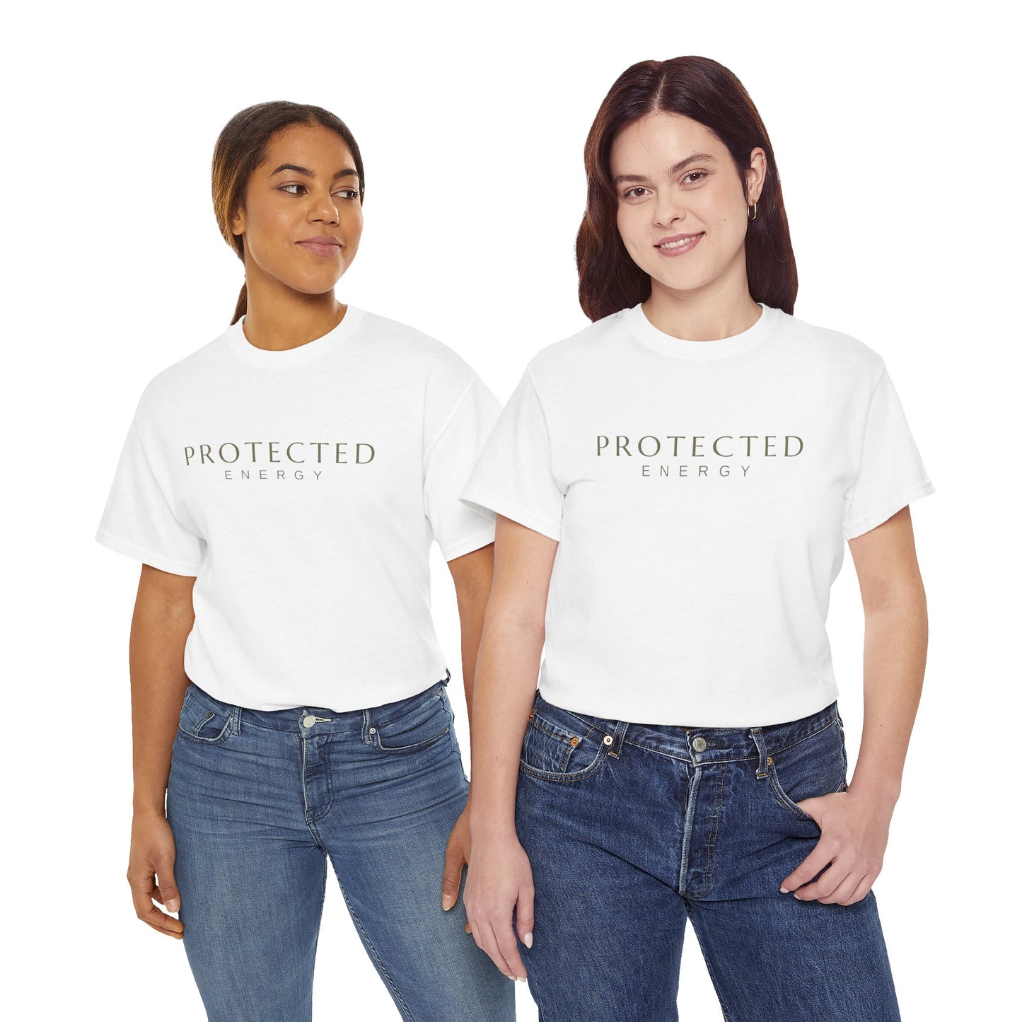 Protected Energy T‑Shirt — Minimalist Spiritual Tee