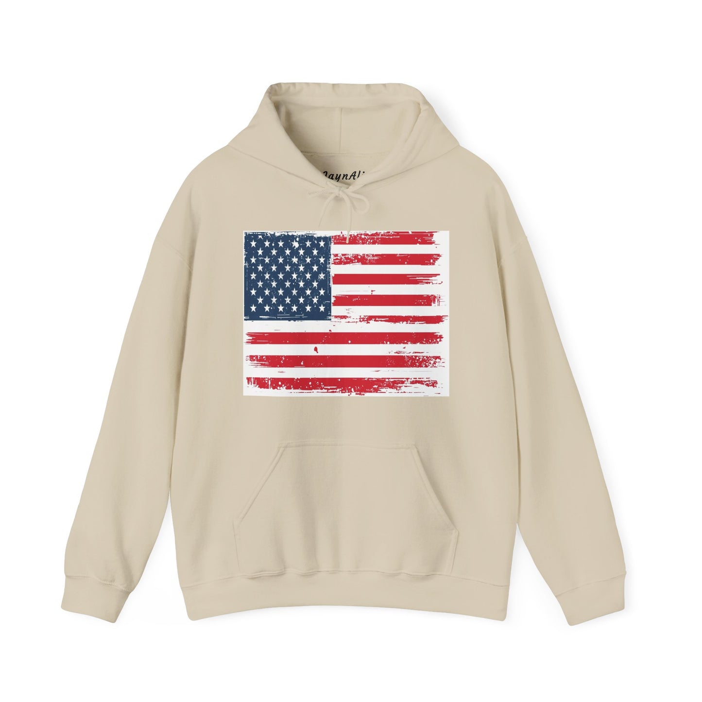 Vintage American Flag Hoodie, Unisex Sweatshirt for Independence Day, Patriotic Gift, Cozy Outerwear, 4th of July Celebration