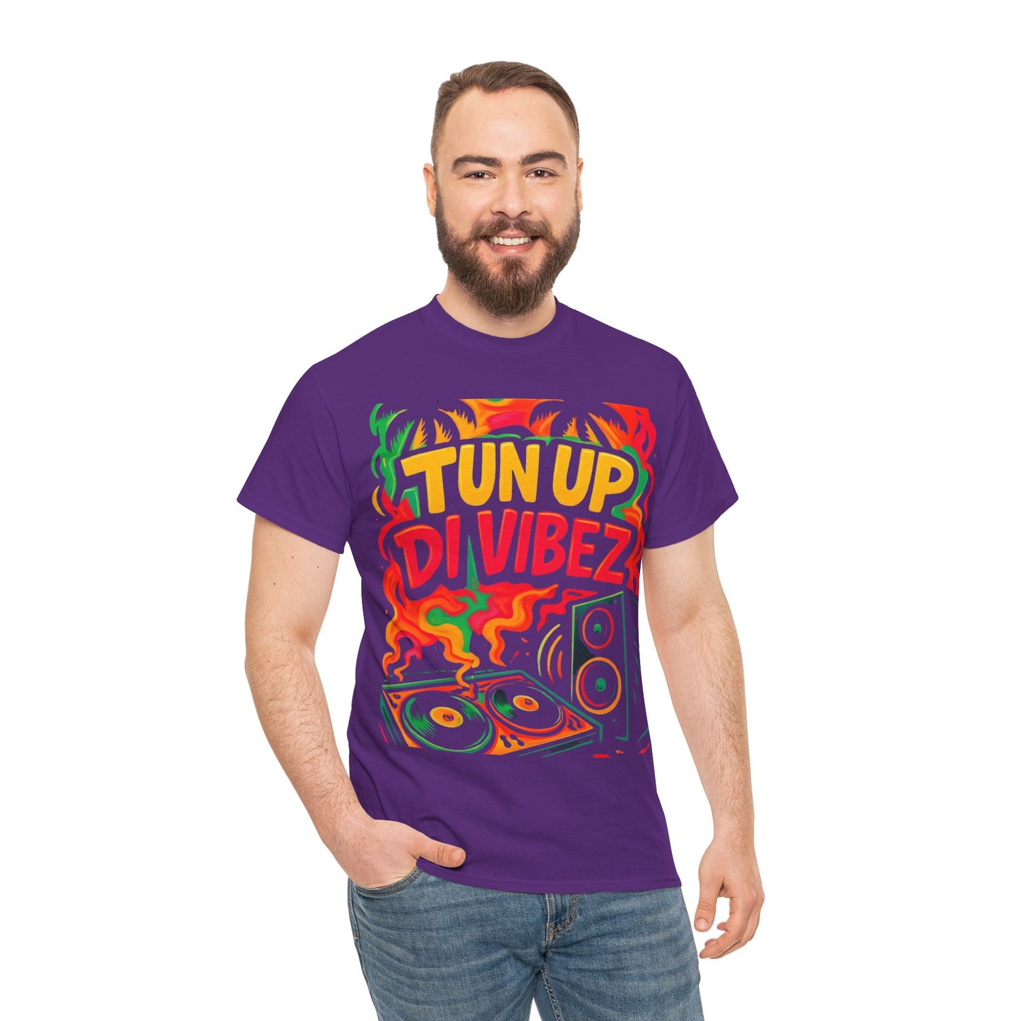 Tun Up Di Vibes T-Shirt — Caribbean Party Reggae Festival Tee