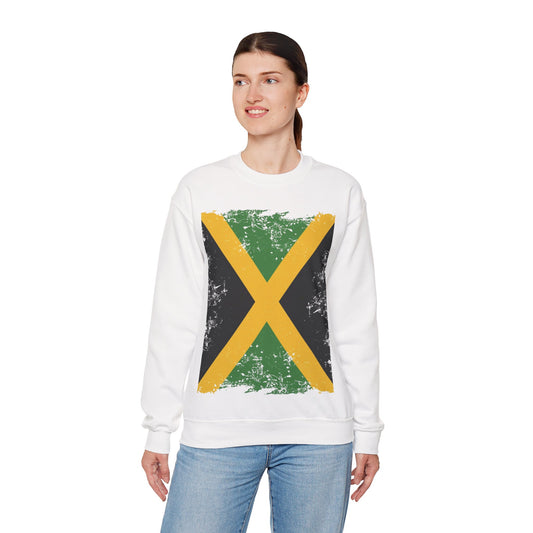 Jamaican Flag Crewneck Sweatshirt, Unisex Sweatshirt, Casual Wear, Gift for Him or Her, Travel Apparel, Cultural Celebration